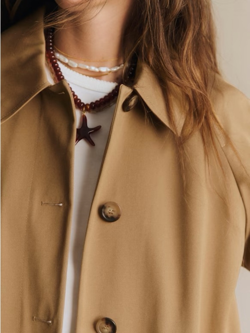 NWT Sezane Carter Short Trench, size 6 - Picture 5 of 7